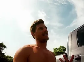 Step Sister Caught On The Side of the Road Creampie