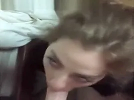 Step-Sister Practices Sucking Cock