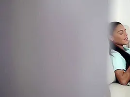 Apolonia fucks her big tits cousin