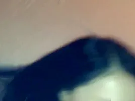 Asian girl makes a professional blowjob