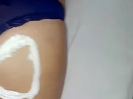 Birthday cake with a banana split