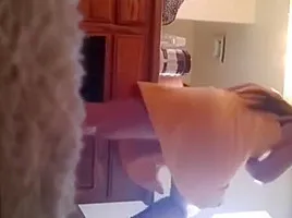 My sister grinding on the sink