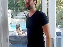 Hot MILF Stepmom And Teen Stepdaughter Threesome With Boyfriend