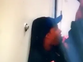 Lil bitch love sucking my dick on Break