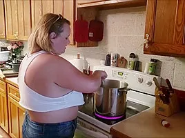 Scarlett catches her Step-Son