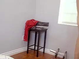 My sister talking with dad on the phone while i fuck her