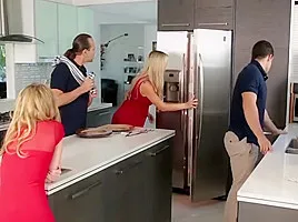 Stepmoms-Stepsister son fuck home