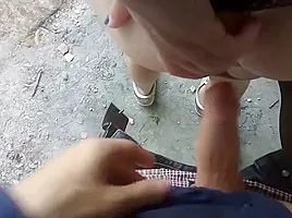 My stepsister and I are having sex in an abandoned building