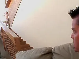 Blonde mom fucks her horny stepson!