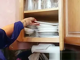 Stepmother gives Blowjob and gets fucked in DoggyStyle by Stepson