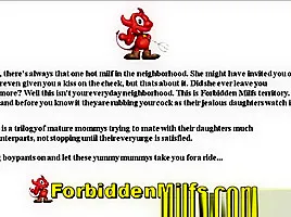 Shy But Naughty Teen Daughter Sucks Moms Pussy