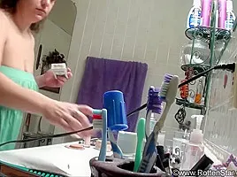 Smoking Mom Caught on Step-Sons Spy Camera - ALHANA WINTER - Taboo Family