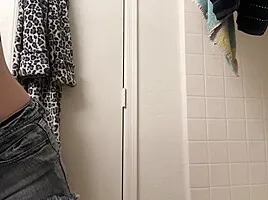 Sister Caught Smoking Strips for You while you Jack Off so you Don't Tell