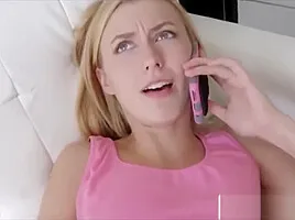 Step Sister Fucked By her Brother While Talking On Phone With Boyfriend