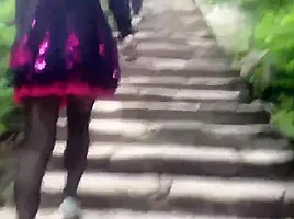 Chinese MILF in a Public Park