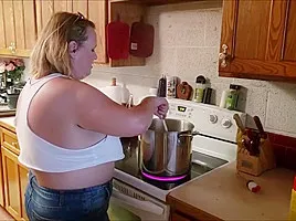 Scarlett catches her Step-Son