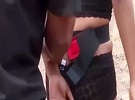 Crazy african punishment outdoor