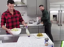 Naomi Blue bend over her ass and fuck doggystyle by dads big cock!