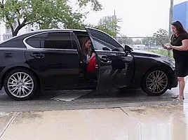 Pussy pulverized in standing position