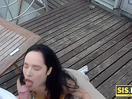 SIS.PORN. Sexy teen will smoke even if it takes to make it with blackmailing stepbrother