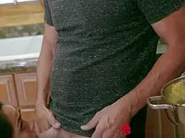 Dirty Dad Fucks Slutty Latina Stepdaughter Behind Wifes Back