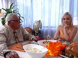 Thanksgiving Everyone Gets Some From Hunky Steamy Cousin