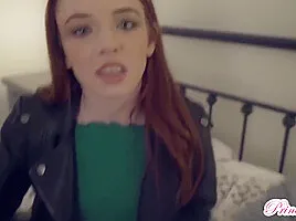 Redhead Stepsister Bribes Steve - Madi Collins