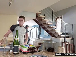 Redhead Army-wife Fucks Her Stepson