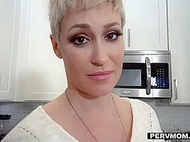 Ryan Keely - Short-haired Busty Milf Wanks Off Stepson