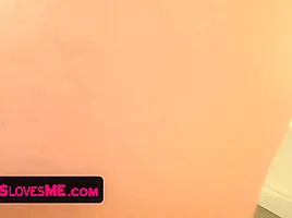 Petite Blonde Step Sister Gives Her Horny Step Brother A Passionate Blowjob