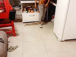 Stepdaughter Drinking Her Protein Post Workout With Piss Straight In Her Mouth