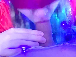 Step Sister Loves To Suck My Cock Deep With Painted Lips