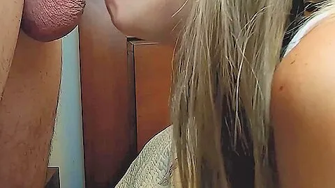 Hot Stepmother Came To Blow Her Stepson In His Room