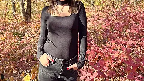 Cute Stepsister Swallow In Forest . Follow Nicky Mist 60fps 4k
