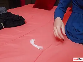 French Milf Stepmother Giving Her Helping Hands To Stepson