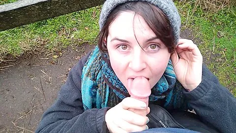 Almost Caught While Pounding Slut Wife On Dangerous Bluff Trail