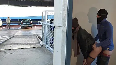 Woman Gets Fucked By A Stranger In The Parking Lot Her Husband Is Waiting For Her. Cuckold